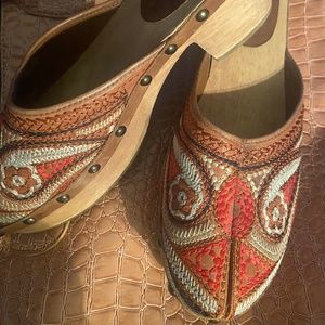 Carlos Santana “Tribe “ boho clogs